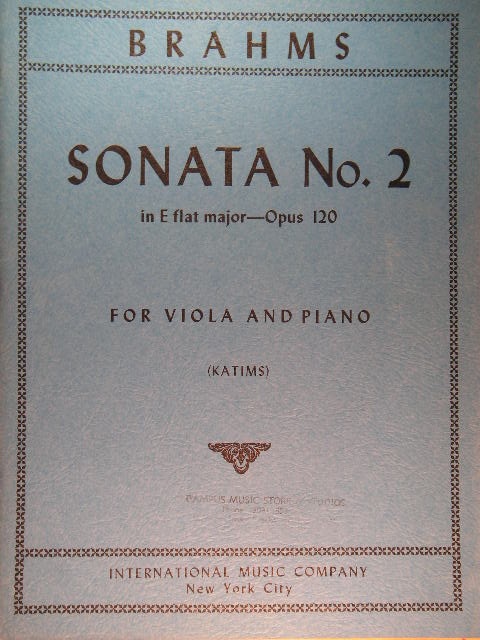 Sonata [for Viola] No. 2 in E-flat major Op. 120
