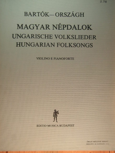 Magyar Nepdalok (Hungarian Folksongs)