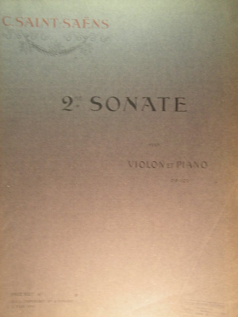 Second Sonata for Violin and Piano Op. 102