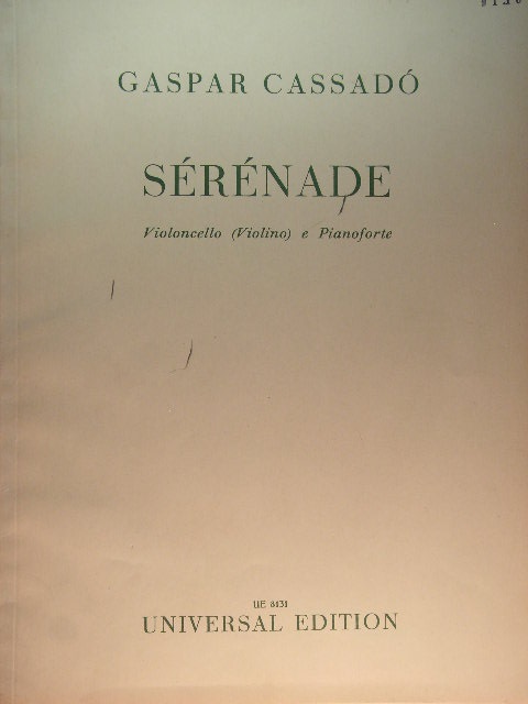 Serenade [for cello or violin and piano]
