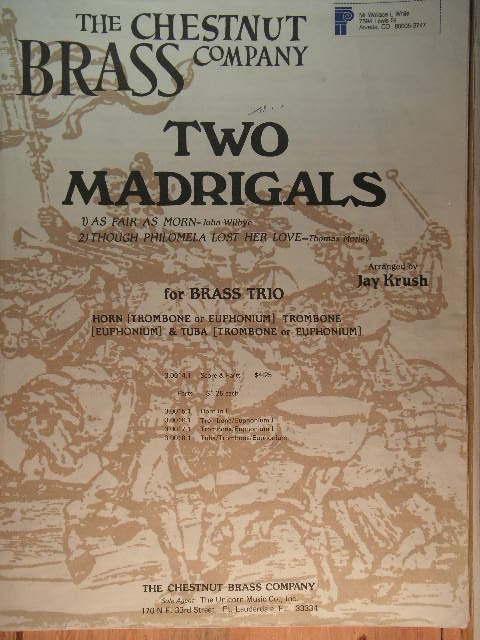 Two Madrigals [for Brass Trio]