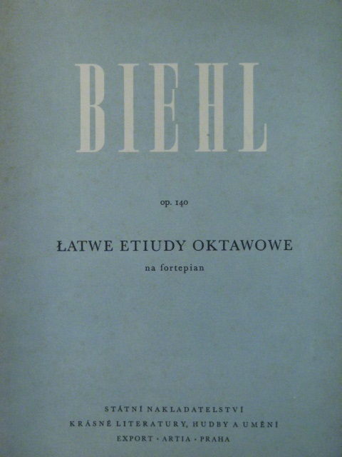 Easy Octave Etudes Op. 140