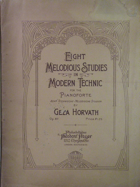 8 Melodious Studies in Modern Technic Op. 87