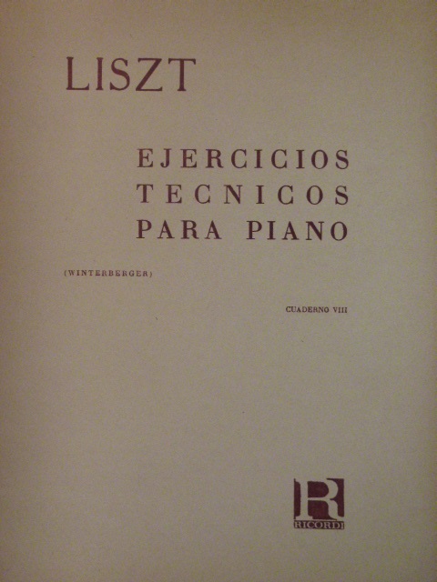 Technical Exercises for Piano Book 8