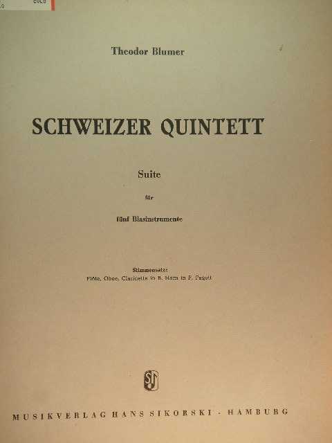 Schweizer Quintett (Suite for Wind Instruments)