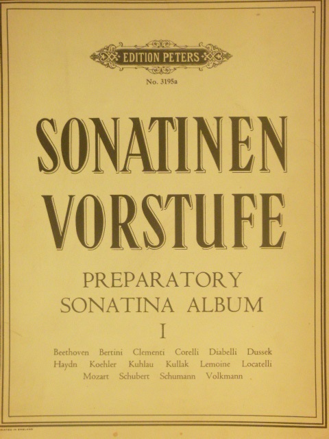 ALBUM: Sonatinen Vorstufe [Preliminary Sonatinas) Vol. 1