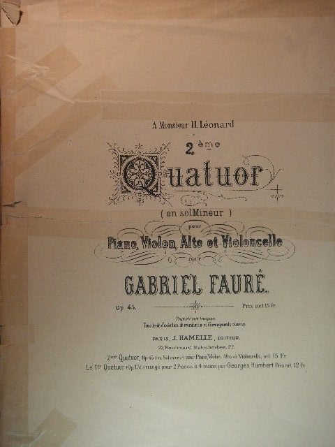 Quartet No. 2 in A minor Op. 45