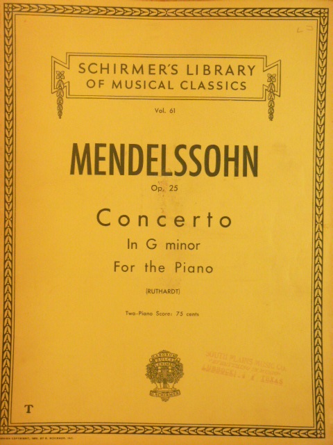 Piano Concerto in G Op 25