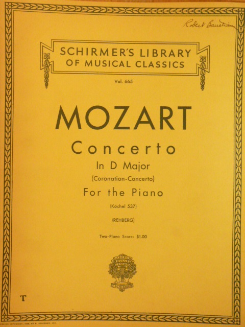 Piano Concerto in D major K 537