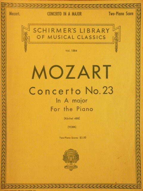 Piano Concerto No 23 in A major K 488