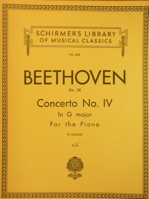 Piano Concerto No IV in G major Op 58