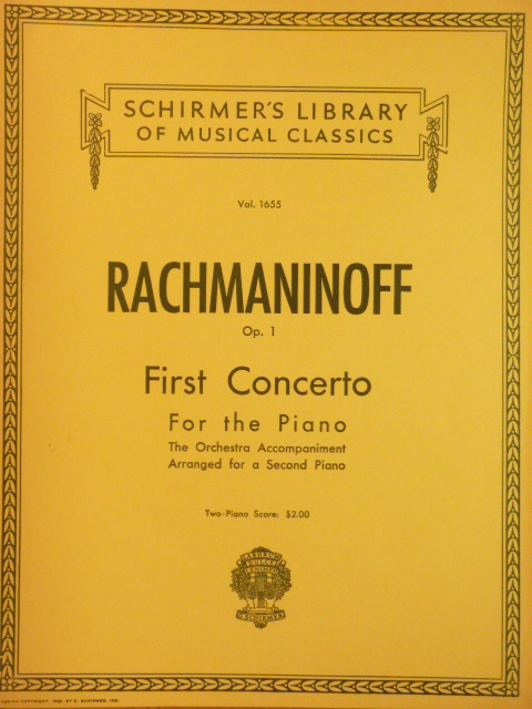 First Concerto for the Piano Op 1