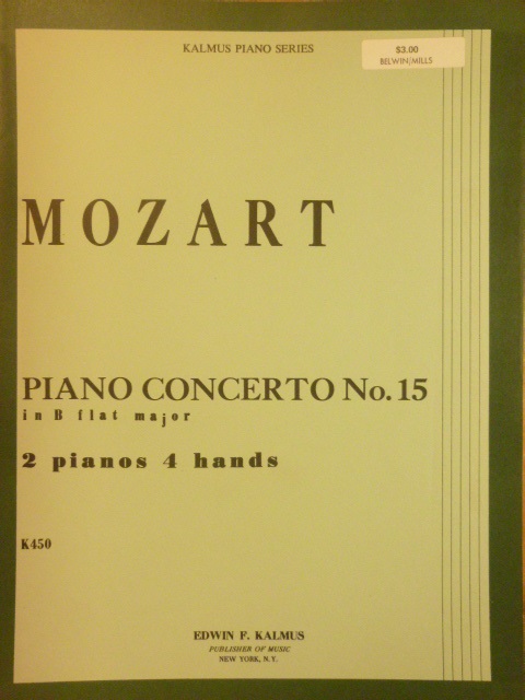 Piano Concerto No 15 B flat major K450