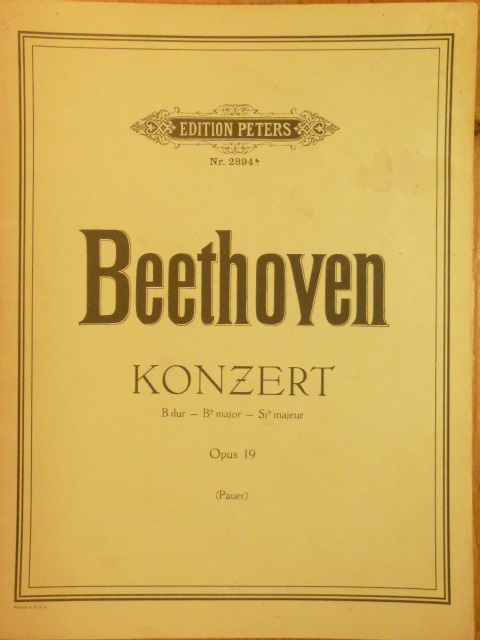 Piano Concerto B flat major Op 19