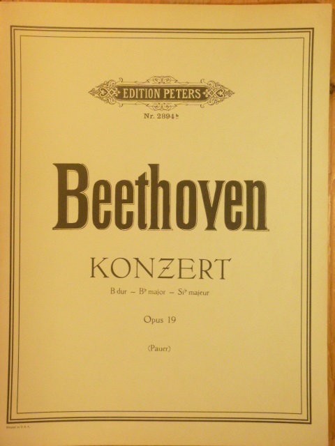 Piano Concerto B flat major Op 19