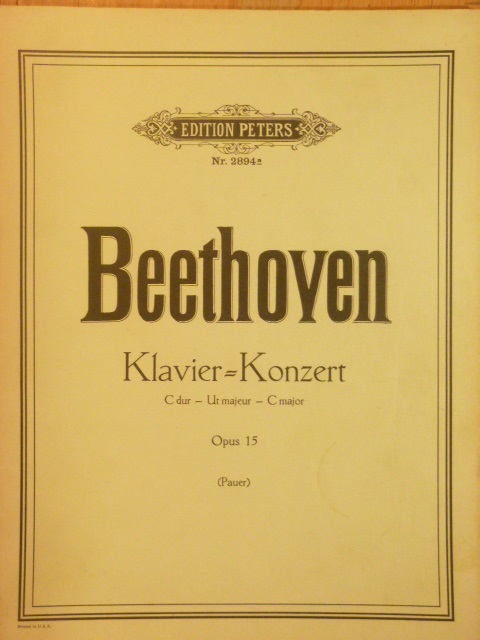 Piano Concerto C major Op. 15