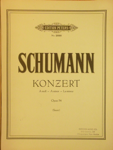 Piano Concerto A minor Op 54