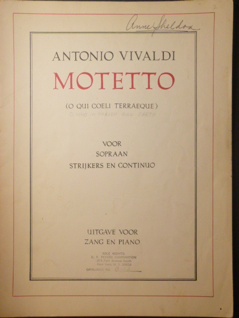 Motetto [O Who in Heaven and Earth]