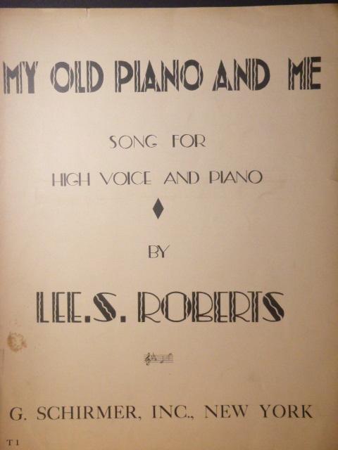 My Old Piano and Me