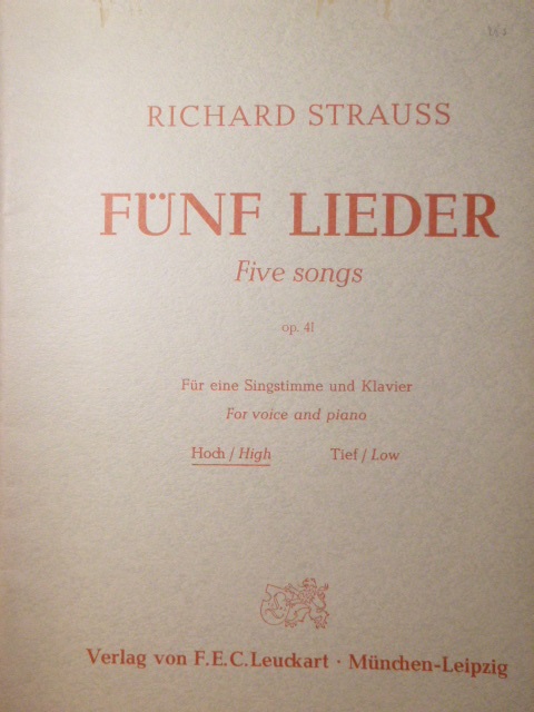Five Songs Op 41