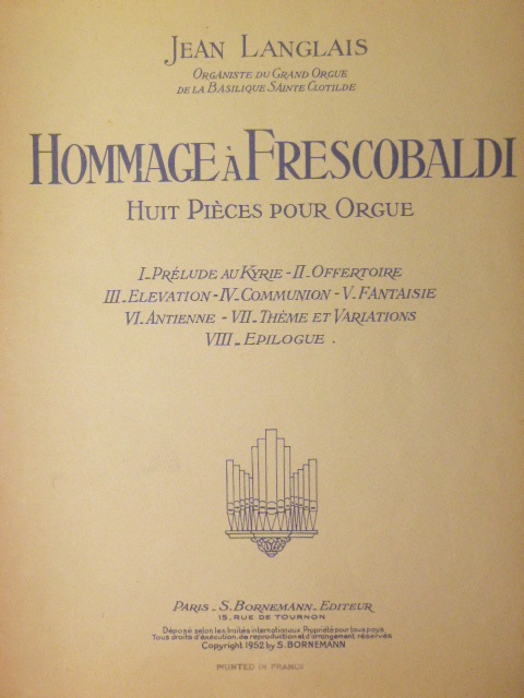 Hommage A Frescobaldi