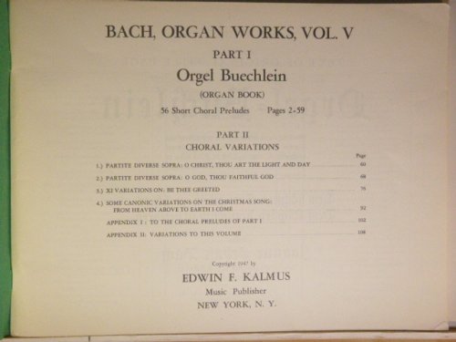 ALBUM: Organ Works, Volume 5