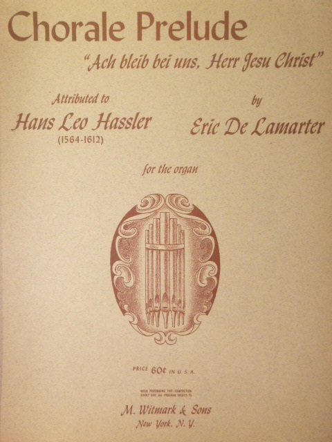 Choral Prelude [based on] Ach Bleib Bei Uns, Herr Jesu Christ
