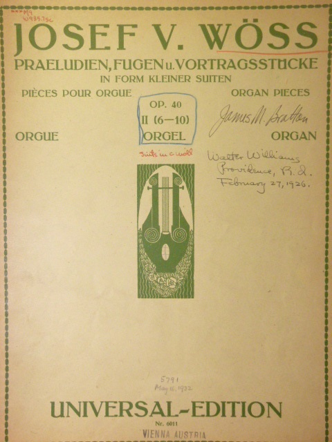 Praeludien, Fugen und Vortragsstucke in form Kleiner Suiten Op. 40