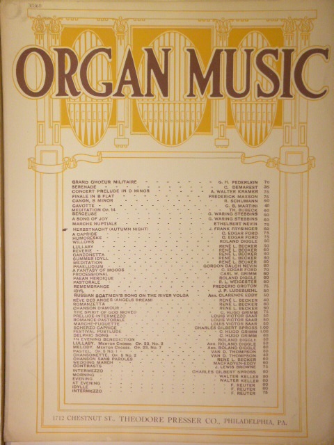 COLLECTION: Two Pieces for Organ