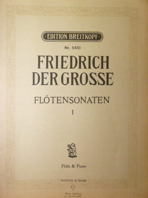 Flute Sonatas Vol. 1