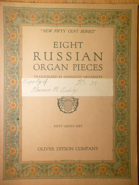 ALBUM: Eight Russian Organ Pieces