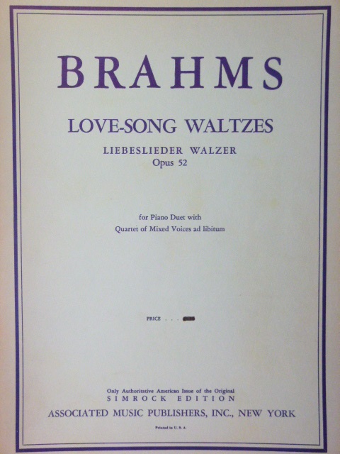 Liebeslieder Walzer Op. 52