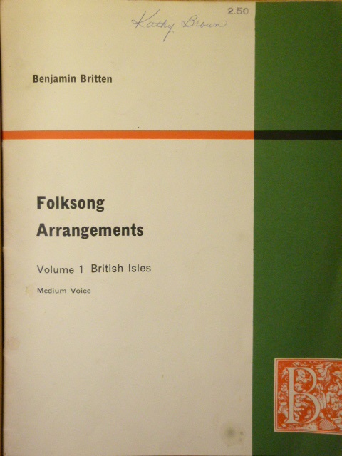 Foksong Arrangements Vol. 1 (British Isles)