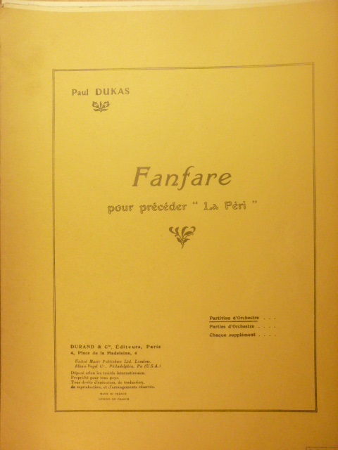 Fanfare pour preceder 