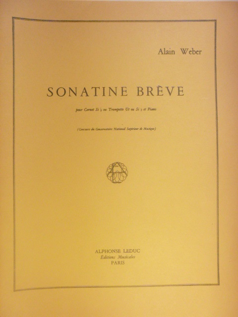 Sontatine Breve for Cornet (B-flat) or Trumpet (C or B-flat)