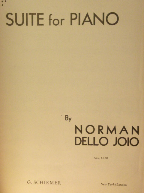 Suite for Piano