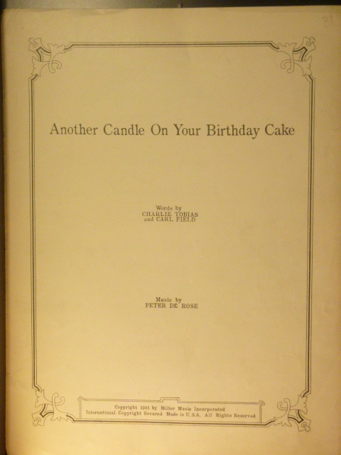 Another Candle On Your Birthday Cake