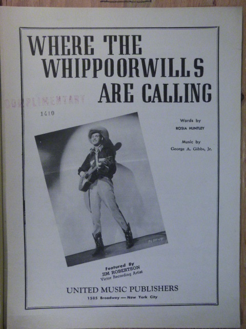 Where the Whippoorwills are Calling