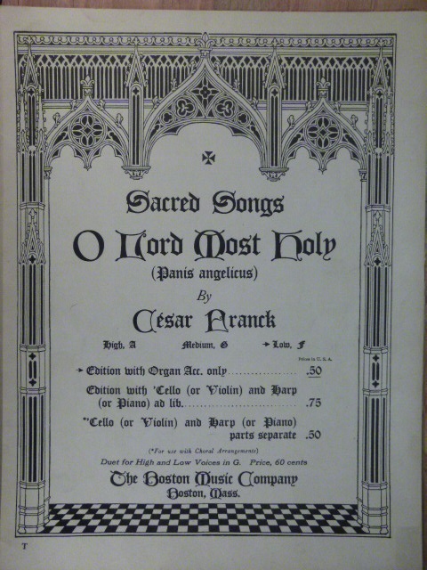 Panis Angelicus (O Lord Most Holy)