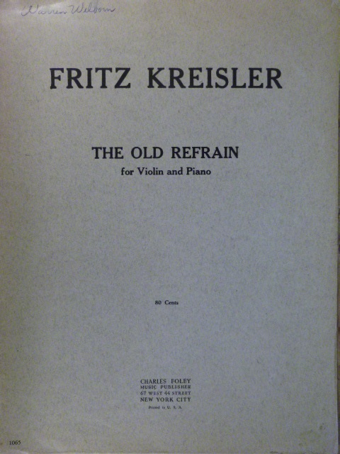 The Old Refrain