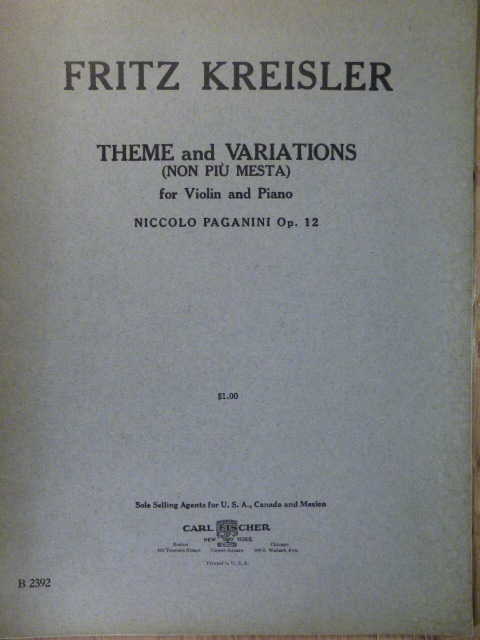 Theme and Variations (Non piu Mesta) Op. 12
