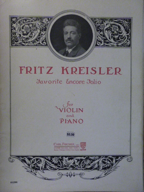 ALBUM: Fritz Kreisler Favorite Encore Folio
