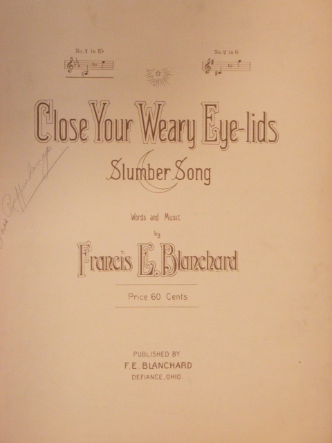Close Your Weary Eye-lids