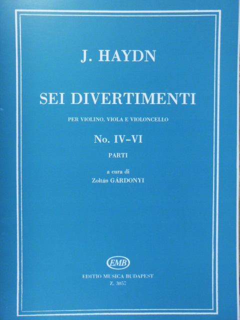 Sei Divertimenti (for String Trio) 2 volumes