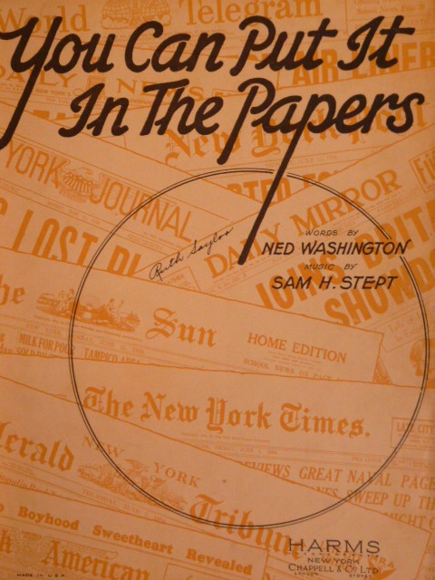 You Can Put It In The Papers