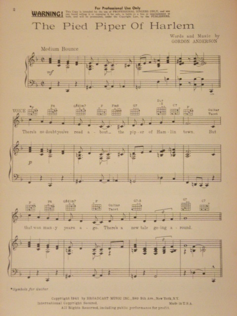 The Pied Piper of Harlem