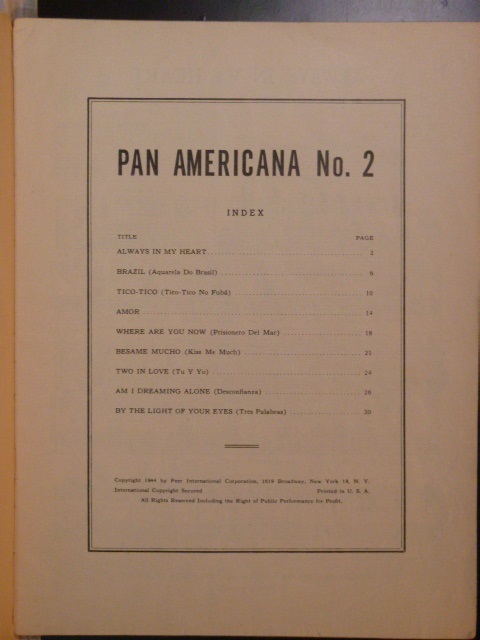 ALBUM: Pan Americana No. 2