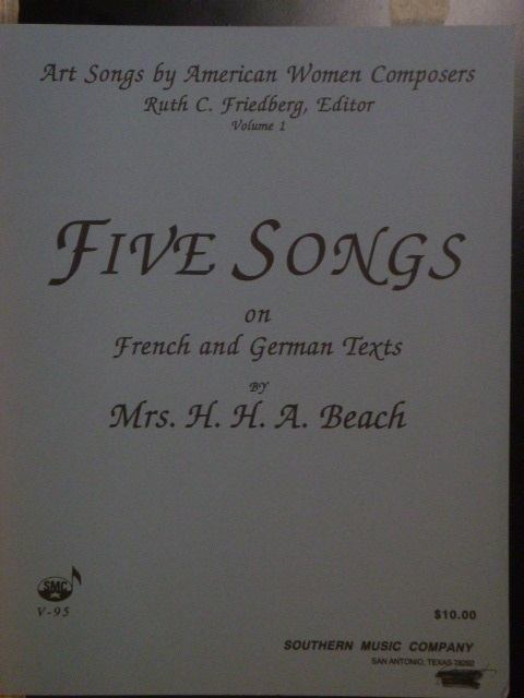 ALBUM: Five Songs on French & German Texts