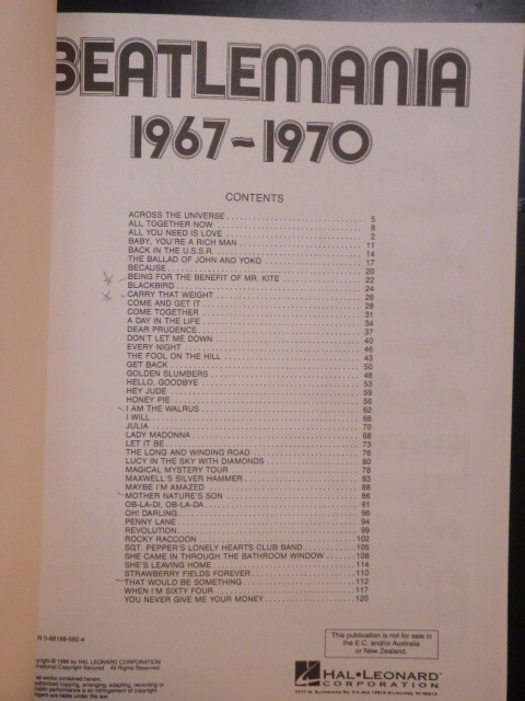 ALBUM: Beatlemania 1967-1970 Vol. 2