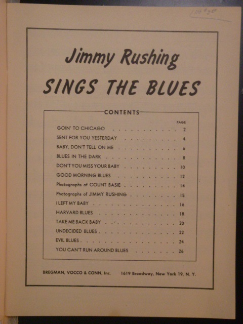 ALBUM: Jimmy Rushing Sings the Blues